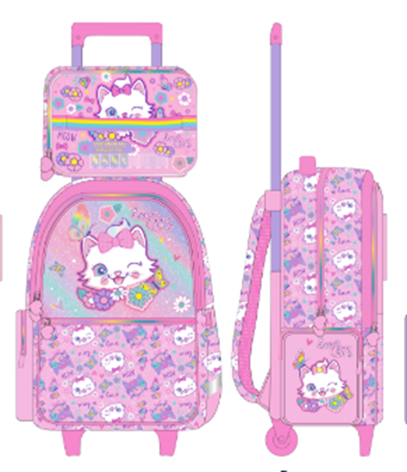 DREAM VEST PIŞIK KEDİ ÇEK-ÇEK VE BESLENME ÇANTASI SETİ 2025-2026