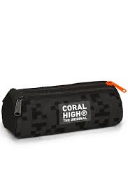 Coral High Siyah Blok Desenli 3’lü Okul Çanta Seti SET0123694