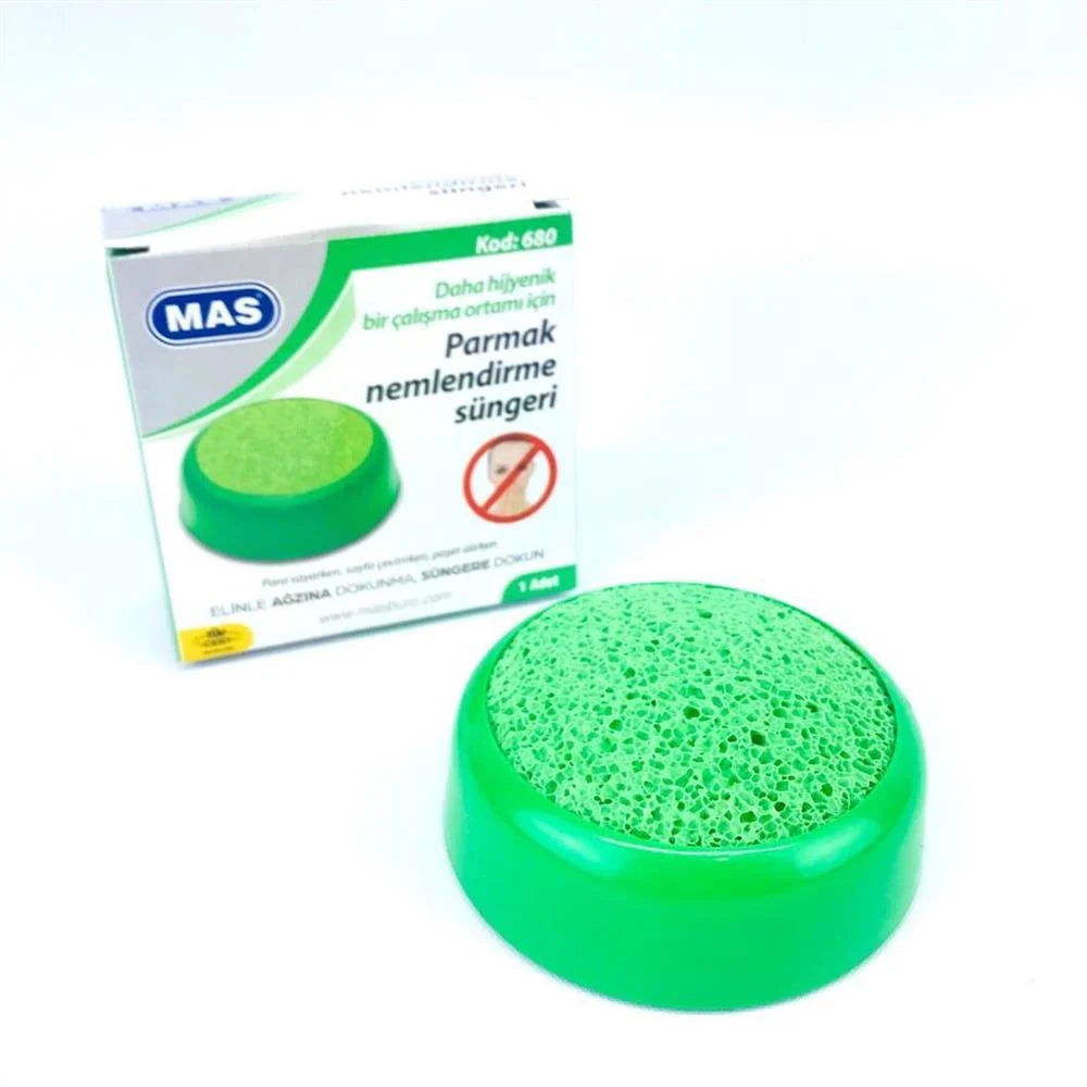 Parmak Nemlendirme Süngeri - Yeşil