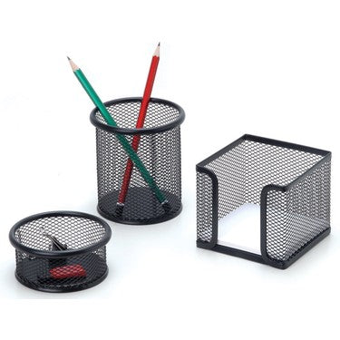 INOX FILE 3 LU OFIS SET SIYAH