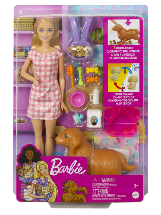 Barbie Ve Yeni Doğan Köpekler Oyun Seti