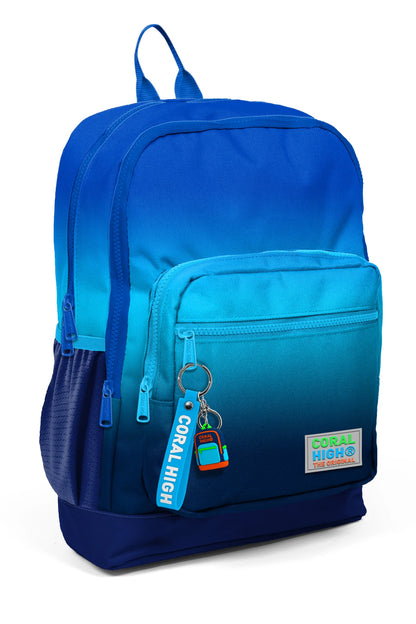 Coral High Kids Lacivert Mavi Renk Geçişli 3’lü Okul Çanta Seti SET0123745