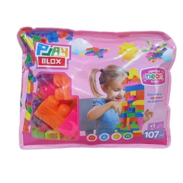 Asya Playblox Block Shıne 107Pcs Bag Gırls&Boys 2953 (ASYA 2953)