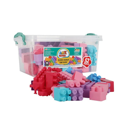 Asya Ant Blocks Pembe 52 Parça Box Ant052-P (Ant052-p)