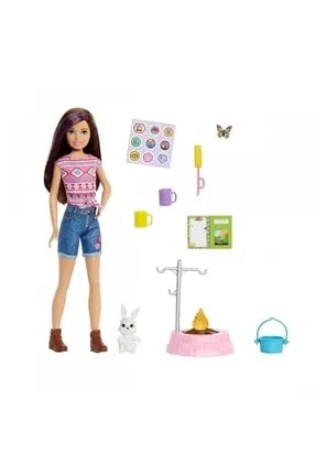 Barbienin Kız Kardeşleri Kampa Gidiyor Oyun Seti HDF69