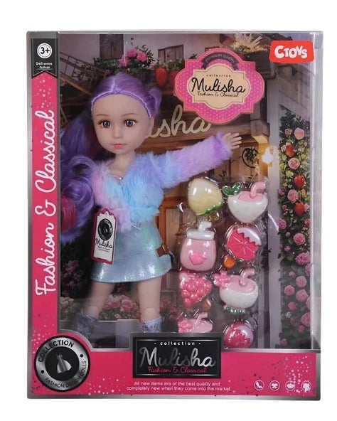 Ctoy Oyuncak Mulisha Meyve Aksesuarlı Oyuncak Bebek (Ctoy-qj200b)