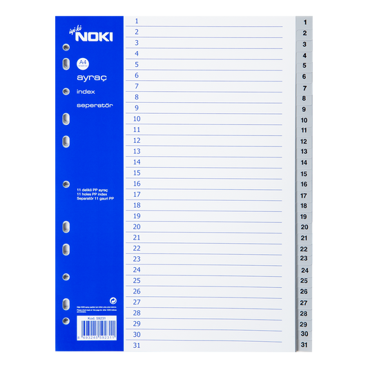 NOKİ AYRAÇ PP 1-31 RAKAM