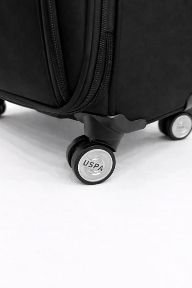U.S. Polo Assn. Kumaş Orta Boy Valiz Siyah