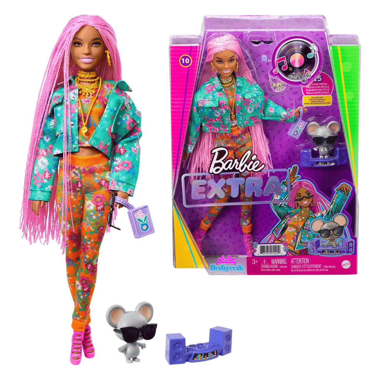 Barbie Extra Ekose Ceketli Bebek Hdj46 (mtl-hdj46)