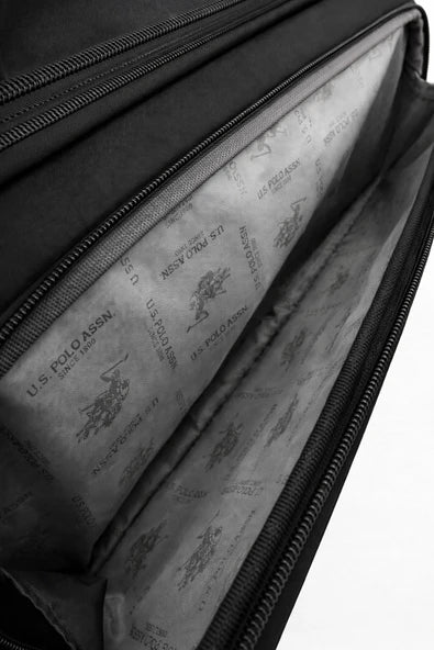 U.S. Polo Assn. Kumaş Orta Boy Valiz Siyah