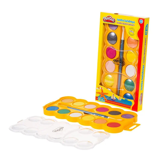 PLAY-DOH SULUBOYA JUMBO 12 RENK 30 MM.