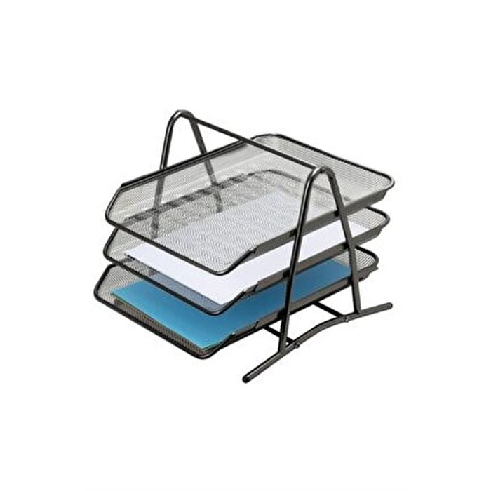 INOX FILE 3 LU EVRAK RAFI SIYAH