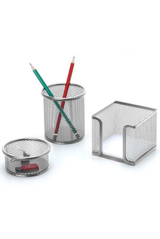 INOX OFİS FİLE SET 3LÜ GÜMÜŞ
