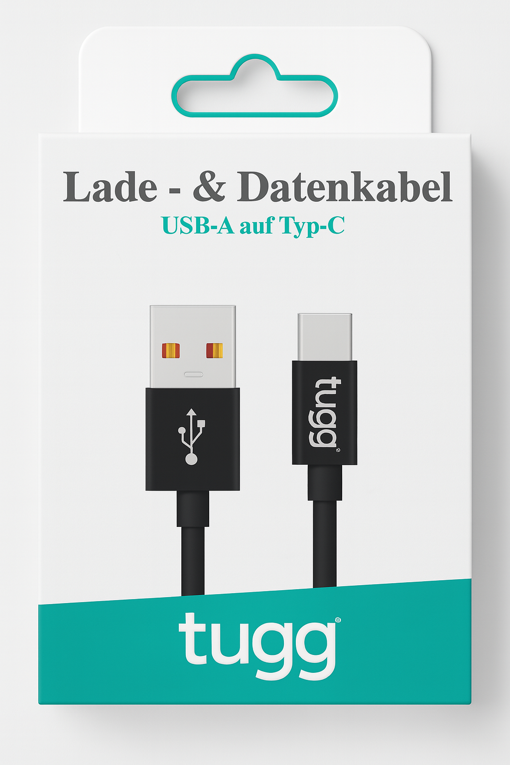 TUGG Germany Şarj ve Veri Kablosu USB-A Type-C 1M