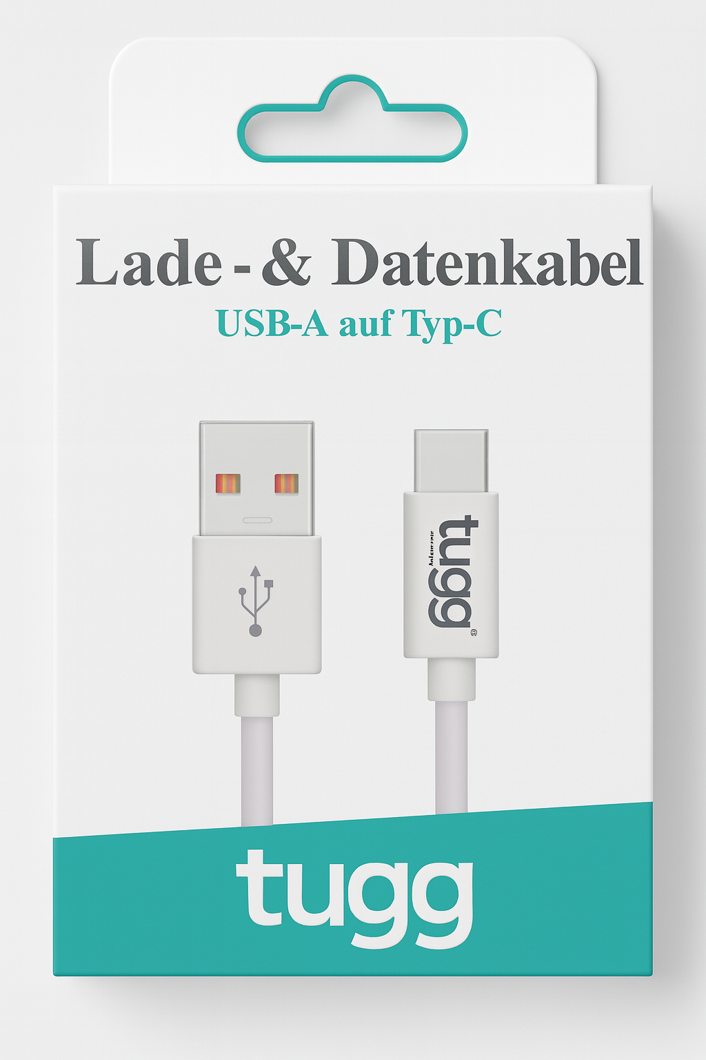 TUGG Germany Şarj ve Veri Kablosu USB-A Type-C 1M