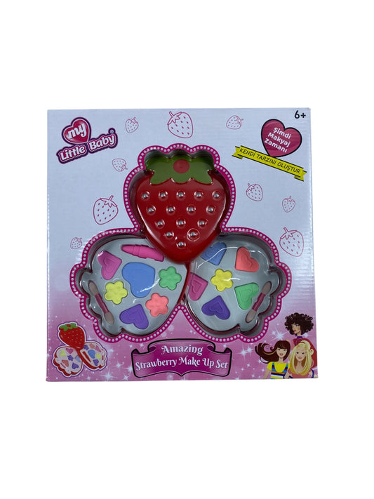 ÇİLEK KUTULU İKİLİ MAKYAJ SET