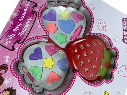 ÇİLEK KUTULU İKİLİ MAKYAJ SET