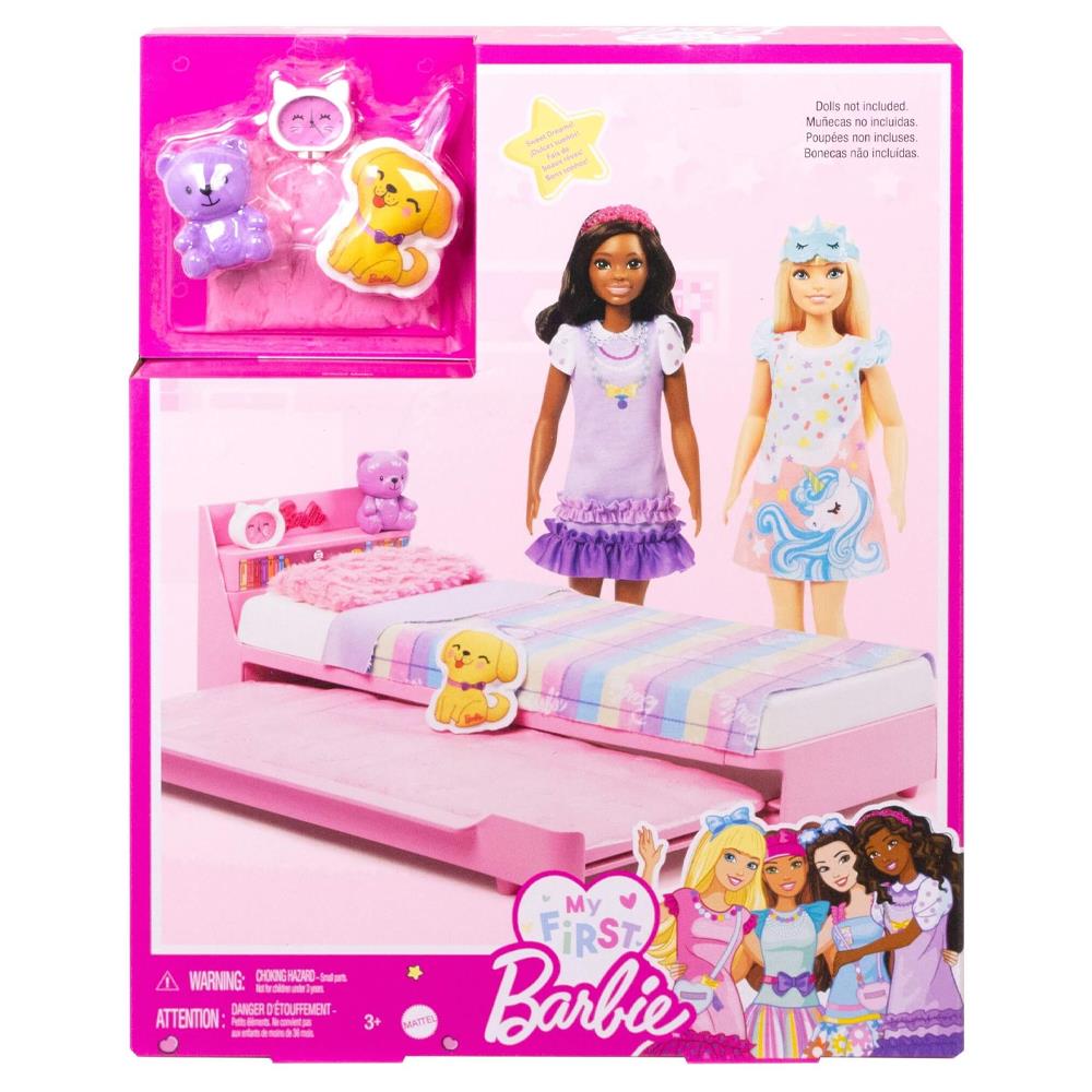 Barbie İlk Bebeğim Barbienin Yatağı Oyun Seti Hmm64 (mtl-hmm64)