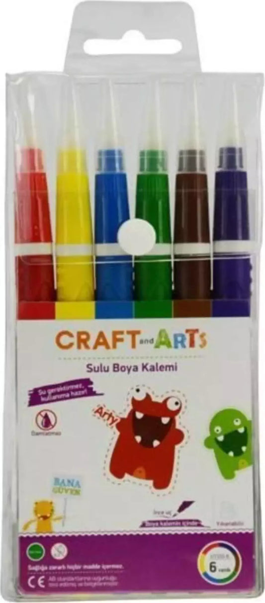Craft And Arts Sulu Boya Kalemi 6 Renk Set