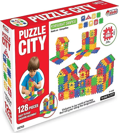 Dede Oyuncak Puzzle City 128 Parça (Dede-03703)