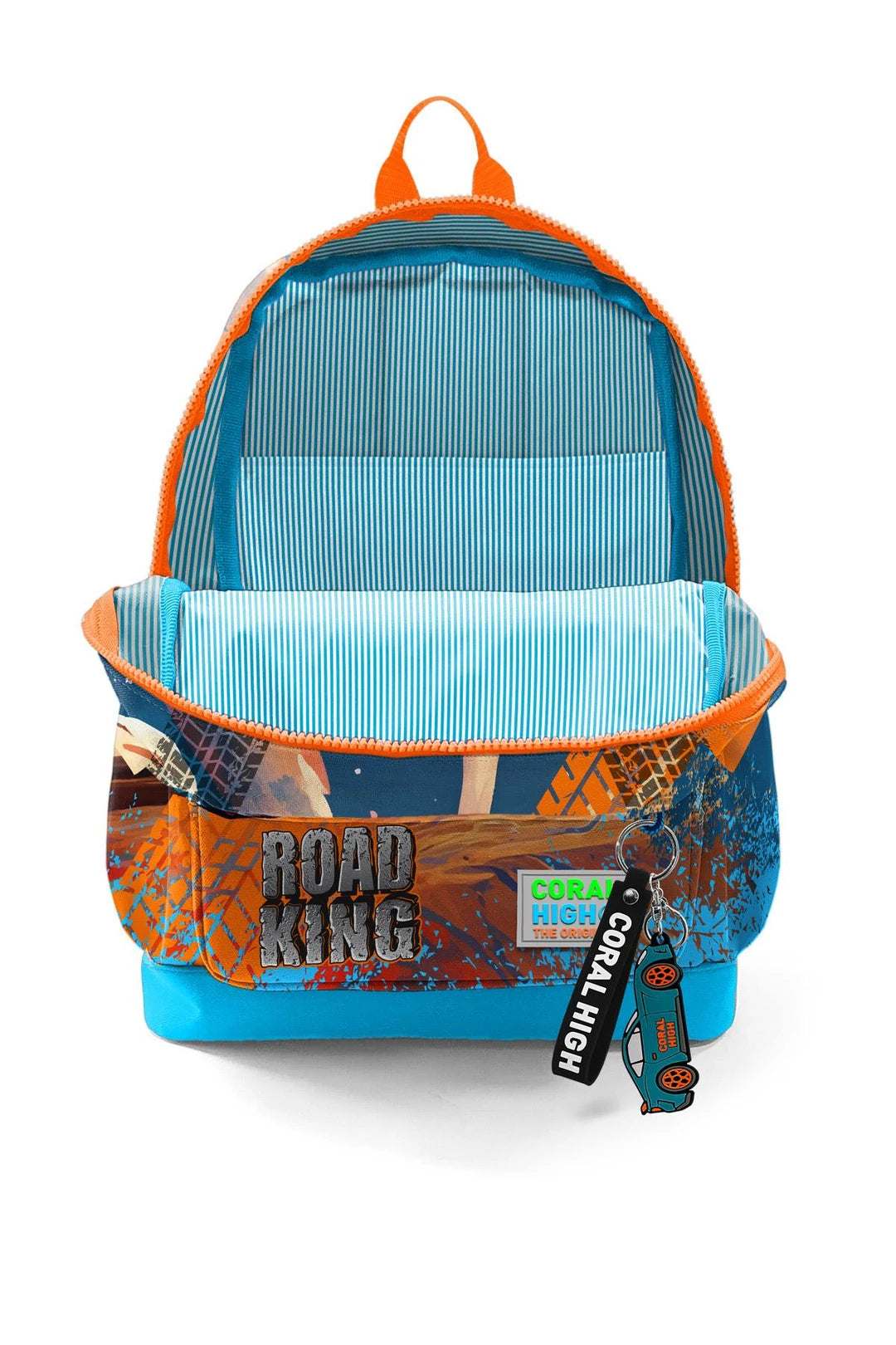 Coral High Kids Mavi Turuncu High Wheels Truck Desenli 3’lü Okul Çanta Seti SET0123778
