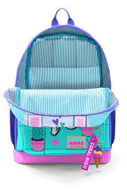 Coral High Kids Turkuaz Pembe Dondurmalı Kedi Desenli 3’lü Okul Çanta Seti SET0123751