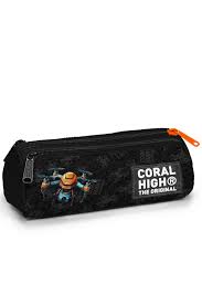 Coral High Siyah Drone Desenli 3’lü Okul Çanta Seti SET0123691