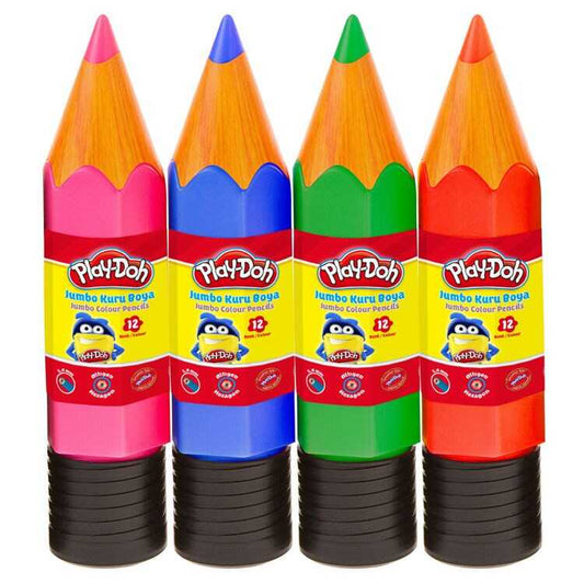 PLAY-DOH JUMBO KURUBOYA 12 RENK PLASTİK KUTU