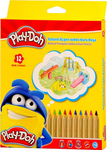 PLAY-DOH KURUBOYA NATUREL JUMBO 12 RENK