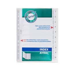 Serve Seperatör 1-10 Rakamlı Kağıt A4 Sv5324