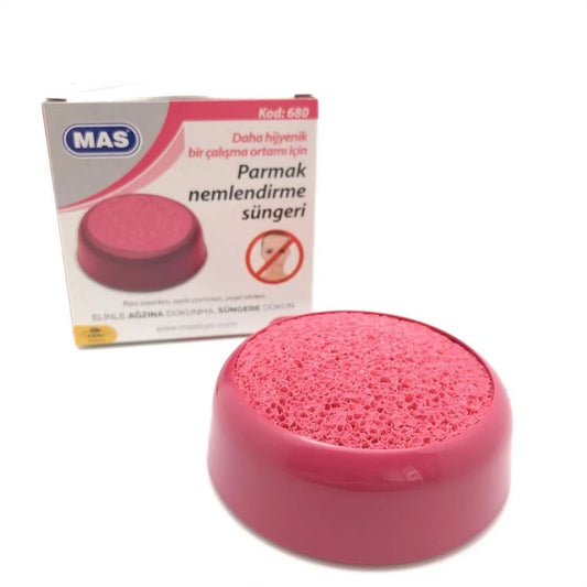 Parmak Nemlendirme Süngeri - Fuşya