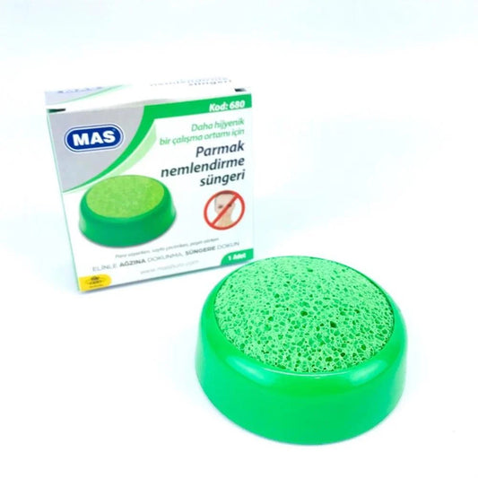 Parmak Nemlendirme Süngeri - Yeşil