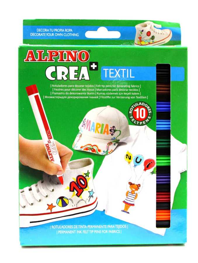 Alpino Tekstil Kalemi Crea Textil 12 Renk