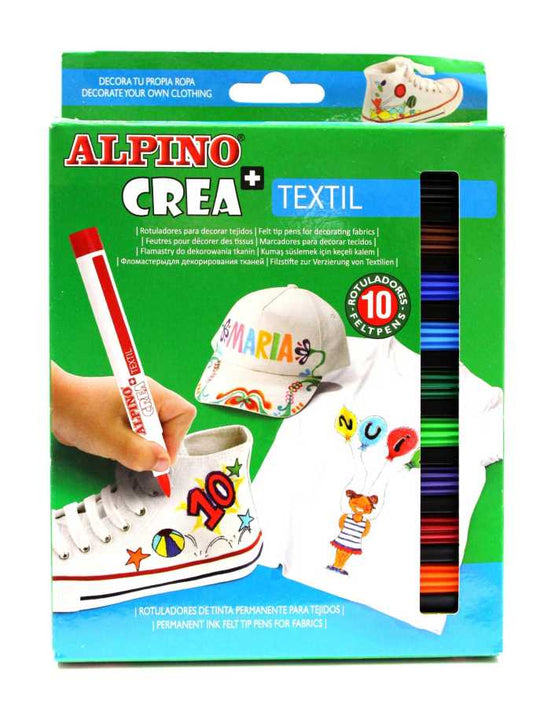 Alpino Tekstil Kalemi Crea Textil 12 Renk